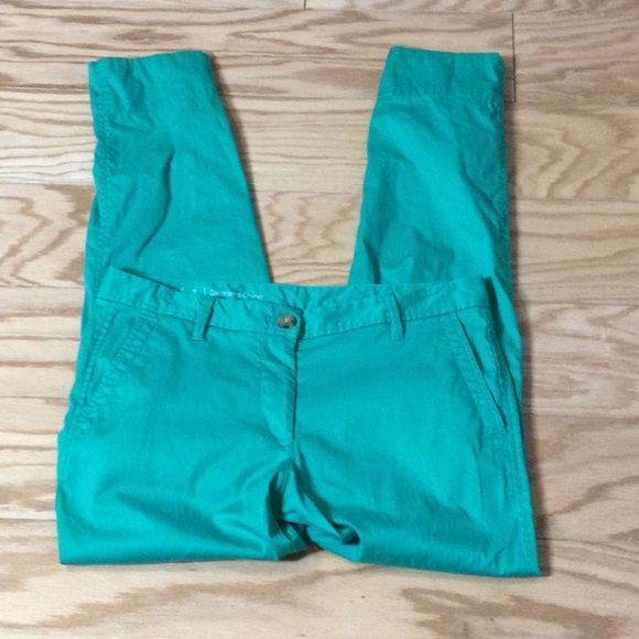 2 Talbots green girlfriend chino pant - Picture 1 of 16